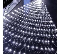 tylxayoxa Guirlande Lumineuse D'extérieur À LED, Étanche avec 8 Modes, Connectable for Halloween, Noël Et Les Sapins De(Cool White,3m x 2m 320led)