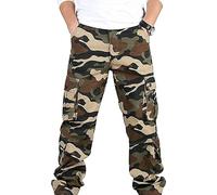 tylxayoxa Pantalon De Travail Pour Homme Pantalon Cargo De Combat De Sécurité Robuste - Poches Genouillères Multi-poches - Triple Couture - Vêtements De Travail Durables (Color : Khaki, Size : 6XL)