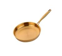 tylydmy poêles à frire Poêle à frire BBRILLI 304 en acier inoxydable 28 cm, antiadhésive, for steak frit, usage général, cuisinière induction, wok(Gold)