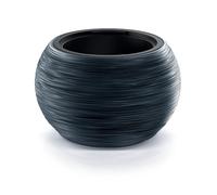 Tymar DBFUK Pot de fleurs avec insert - En plastique - Grand format - Anthracite - Diamètre : 35 cm