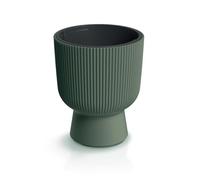 Tymar DBMIS Pot de fleurs avec insert - En plastique - Grand format - Vert forêt - Diamètre : 40 cm