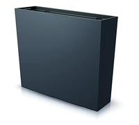 Tymar Flower Box Jardinière d'extérieur oblongue haute rectangulaire, écran d'intimité, 58 x 18 x 50 cm, anthracite