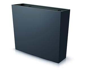 Tymar Flower Box Jardinière d'extérieur oblongue haute rectangulaire, écran d'intimité, 58 x 18 x 50 cm, anthracite