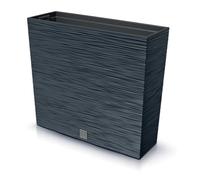 Tymar Jardinière haute - Jardinière d'extérieur - Protection visuelle - Jardinière allongée - Pour l'extérieur - Rectangulaire - Anthracite - 58 x 18 x 50 cm