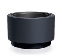 Tymar Pot de Fleurs avec Insert, Pot de Fleurs en Plastique, jardinière, Grand Pot de Plantes (Anthracite HEOS,ø 40 cm)