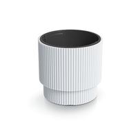 Tymar Pot de Fleurs avec Insert, Pot de Fleurs en Plastique, jardinière, Grand Pot de Plantes(DBMIN Blanc,ø 40 cm)