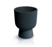 Tymar Pot de Fleurs avec Insert, Pot de Fleurs en Plastique, jardinière, Grand Pot de Plantes(DBMIS Anthracite,ø 24 cm)