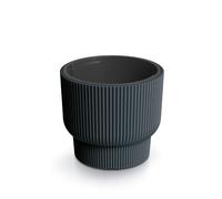 Tymar Pot de Fleurs avec Insert, Pot de Fleurs en Plastique, jardinière, Grand Pot de Plantes(DBMLR Anthracite,ø 30 cm)