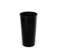 Tymar Pot de fleurs, colonne de plantation, grand pot de fleurs, cache-pot (Noir ; ø 30 cm)