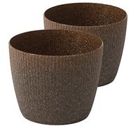 Tymar Pot de Fleurs, Lot de 2 (Expresso, ø 10 cm)