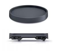 Tymar Roulette pour plantes, rouleau pour fleurs, soucoupe ronde avec roulettes (anthracite, ø 45 cm)