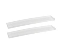 Tymar Sous-pot pour jardinière rectangulaire, sous-pot pour fleurs 60 cm, lot de 2 sous-pots pour plantes, pot de fleurs jardinière bac de plantation_Modèle IP (Blanc)