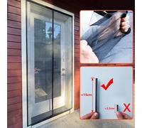 TYMF - nouvel écran de porte magnétique puissant, grand rideau de porte, moustiquaire, taille personnalisée, anti-moustiques, pavillon extérieur Invisible Width 135cm