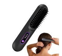 TYMO Brosse À Lisser Les Cheveux Et Fer Plat 2 En 1 - Peigne À Lisser Avec Écran LCD Cà 3 Températures, Brosse Àx Lizsser Les Cheveux Sans Fil, Pour Femmes Et Filles, Style Long Etc Court, Dà La Maiso