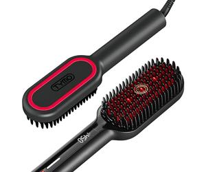 TYMO Brosse Lissante Ionique Cheveux - TYMO Ionic Plus Lisser Cheveux Professionnel, Coiffage Rapide, 16 Températures, 80-230 ℃, Écran LCD, Double Tension, Chauffage Rapide, Anti-brûlure, Fer à Lisser