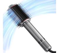 TYMO Brosse Soufflante Chauffante, One-Step Sèche-cheveux et Brosse Volume, Brushing Peine Ionique 5 en 1 avec Moteur Turbo Pour Séchage Rapide et Doux, Lisser, Boucler, Créer du Volume, Gris Métal