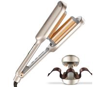 TYMO ROVY Boucleur a Cheveux, 32mm Fers à Onduler pour Grandes Boucles, Convient aux Débutants, Fer a Friser Boucler pour Cheveux Longs Courts, 4 Températures Réglables, Anti-brûlure, Or