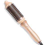 TYMO STYLUX Thermal Brush, Brosse Thermique pour Brushing de 38mm 43mm, One-Step Céramique Peigne à Friser Chauffante, 3 Températures, Brosse Bouclante Electrique Pour le Lissage et le Volume, Rose