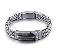 TYMONT Bracelet En Acier Au Titane Pour Chaîne Gourmette À La Mode Pour Hommes, Bracelet À Chaîne Franco Hache En Acier Inoxydable Viking