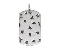 TYMONT S925 Pendentif Carré En Argent Sterling Étoile Porte-Bonheur, Vintage Fashion Hundreds of Sterling Silver Pendant Necklace,Argent,Pendant + Chain 65cm