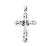 TYMONT S925 Pendentif Croix Hexagramme En Argent Sterling, Collier Pendentif En Argent Sterling Personnalisé Pour Hommes Et Femmes,Argent,Single Pendant