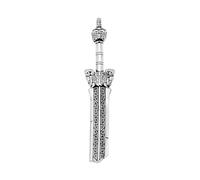 TYMONT S925 Pendentif Épée Brisée En Argent Sterling Longquan Sword, Retro Personalised Fashion Sterling Silver Hundred Pendant Necklace,Argent,Pendant + Chain 60cm