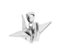 TYMONT S925 Pendentif Mille Grues En Papier En Argent Sterling, Collier Pendentif En Argent Sterling Pour Homme Et Femme,Argent,Pendant + Chain 50cm