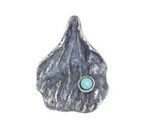 TYMONT S925 Pendentif Texturé Irrégulier En Argent Sterling, Collier Pendentif En Argent Sterling Pour Homme Et Femme,Argent,Pendant + Chain 70cm
