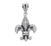 TYMONT S925 Sterling Silver Downgrass Veine Iris Croix Pendentif, Collier Pendentif En Argent Sterling Pour Les Hommes Et Les Femmes De La Mode De Personnalité,Argent,Single Pendant