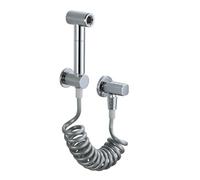 TYMYW Kit Douchette Wc Mural en Laiton Pulvérisateur de Bidet À Main avec Support et Vanne D'Équerre et Tuyau pour Salle de Bain