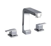 TYMYW Robinet 3 Trous Lavabo Salle de Bain À Double Poignée Robinet Lavabo 3 Trous Mitigeur en Laiton pour Salle de Bain