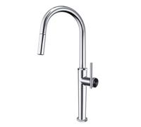 TYMYW Robinet Cuisine avec Douchette Extensible À Poignée Unique Rotatif À 360° Mitigeur Cuisine avec Douchette 2 Modes,Chromé