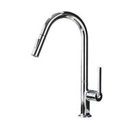 TYMYW Robinet Cuisine avec Douchette Extractible 2 Modes de Douchette Rotatif À 360° Robinet Mitigeur Cuisine Monotrou Laiton,Chromé