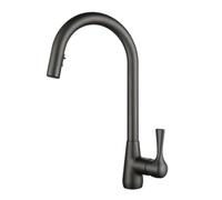 TYMYW Robinet Cuisine avec Douchette Extractible À Double Mode Pivotant À 360° Robinet Mitigeur Cuisine Monotrou,Gris