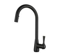 TYMYW Robinet Cuisine avec Douchette Extractible À Double Mode Pivotant À 360° Robinet Mitigeur Cuisine Monotrou,Noir