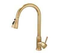 TYMYW Robinet Cuisine avec Douchette Extractible avec 3 Douchette Modes Robinet Mitigeur Cuisine Pivotant À 360° Antique