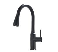 TYMYW Robinet Cuisine avec Douchette Extractible Pivotant À 360° Robinet Mitigeur Cuisine avec 3 Douchette Modes Laiton,Noir