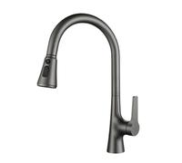 TYMYW Robinet Cuisine avec Douchette Extractible Pivotant À 360° Robinet Mitigeur Cuisine avec 3 Douchette Modes,Gris Brossé