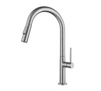 TYMYW Robinet Cuisine avec Douchette Extractible Pivotant À 360° Robinet Mitigeur Cuisine D'Eau À Double Mode,Brossé