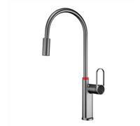 TYMYW Robinet Cuisine avec Douchette Extractible Rotatif À 360° Mitigeur Cuisine avec Douchette Extractible 2 Modes,Gris