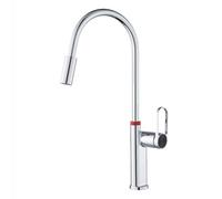 TYMYW Robinet Cuisine avec Douchette Extractible Rotatif À 360° Mitigeur Cuisine avec Douchette Extractible 2 Modes,Chromé