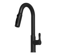 TYMYW Robinet Cuisine avec Douchette Extractible Rotatif À 360° Robinet Mitigeur Cuisine avec 3 Douchette Modes,Noir