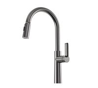 TYMYW Robinet Cuisine Douchette Extractible avec 3 Douchette Modes Pivotant À 360° Robinet Mitigeur Cuisine Gris