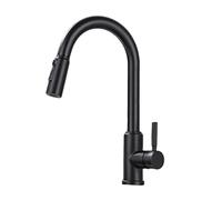 TYMYW Robinet Cuisine Douchette Extractible avec 3 Douchette Modes Robinet Mitigeur Cuisine Pivotant À 360°,Noir