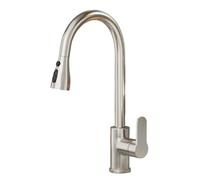 TYMYW Robinet Cuisine Extractible 60 Cm avec Douchette 3 Modes Robinet Mitigeur Cuisine Laiton Pivotant À 360° Monotrou,Brossé