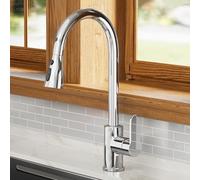 TYMYW Robinet Cuisine Extractible 60 Cm avec Douchette 3 Modes Robinet Mitigeur Cuisine Laiton Pivotant À 360° Monotrou,Chromé