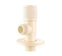 TYMYW Robinet D'Arret de Régulation en Laiton 1/2 Pouces Vanne D'Angle Mural Chaude et Froide pour Salle de Bain,Cuisine