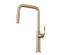 TYMYW Robinet de Cuisine avec Douchette Extractible 2 Modes de Pulvérisation Pivotant À 360° Robinet Mitigeur Cuisine,Or