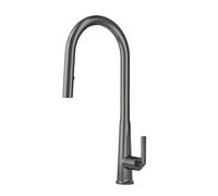 TYMYW Robinet de Cuisine avec Douchette Extractible À Double Mode Monotrou Pivotant À 360° Robinet Mitigeur Cuisine,Gris