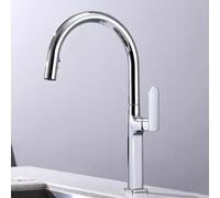 TYMYW Robinet de Cuisine avec Douchette Extractible À Poignée Unique Rotatif À 360° Mitigeur Cuisine avec Douchette 2 Modes,Chromé